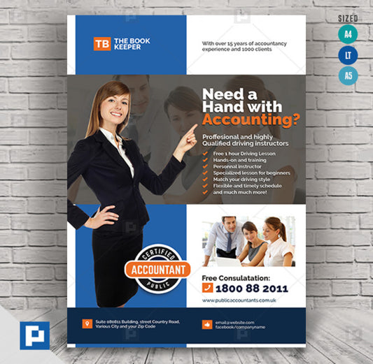 Accountancy Company Services Flyer