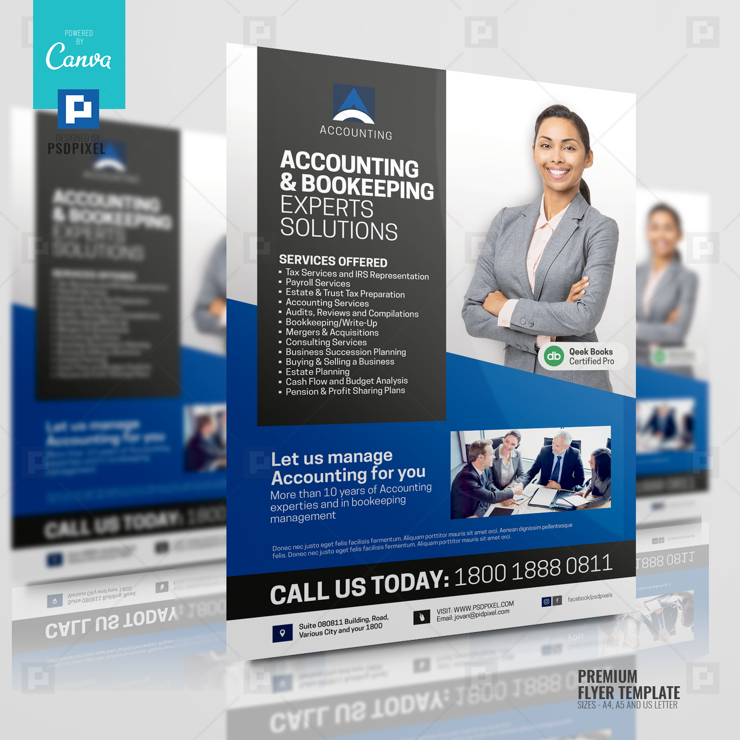 Accounting Company Services Canva Flyer