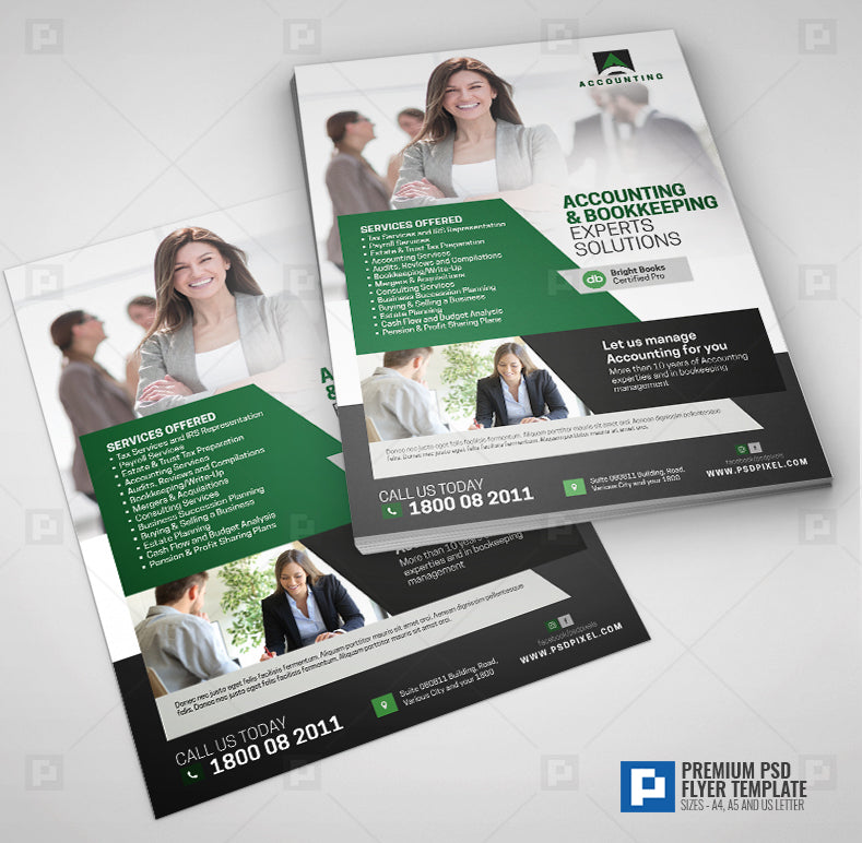 Accounting and Bookkeeping Promotional Flyer