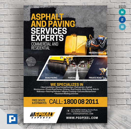 Asphalt Company Flyer