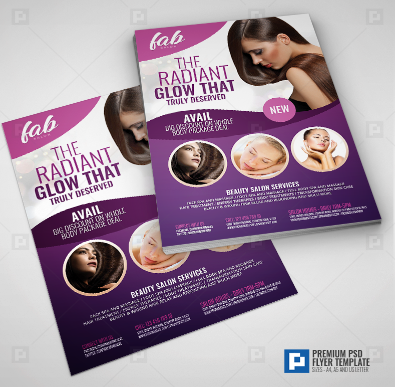 Beauty Salon  Services Flyer