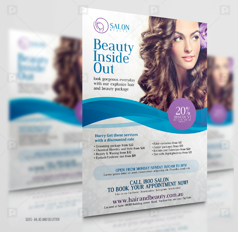 Beauty Salon and Hair Flyer