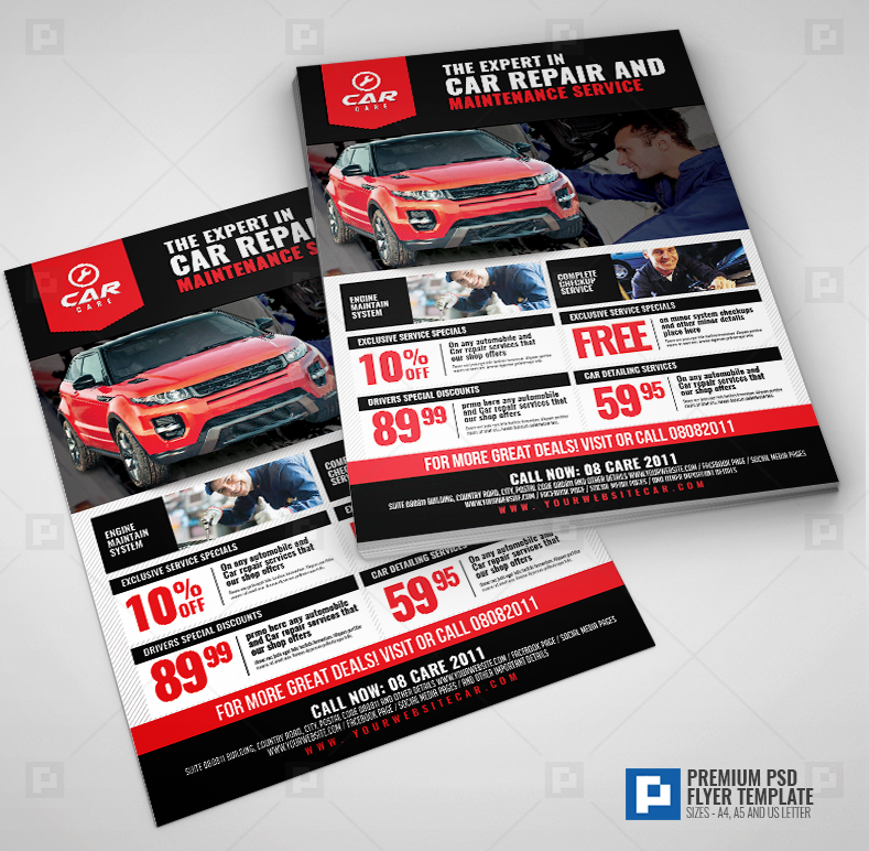 03 Car Repair and Maintenance Flyer