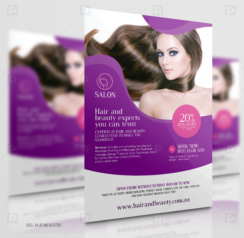 Hair and Beauty Salon Flyer