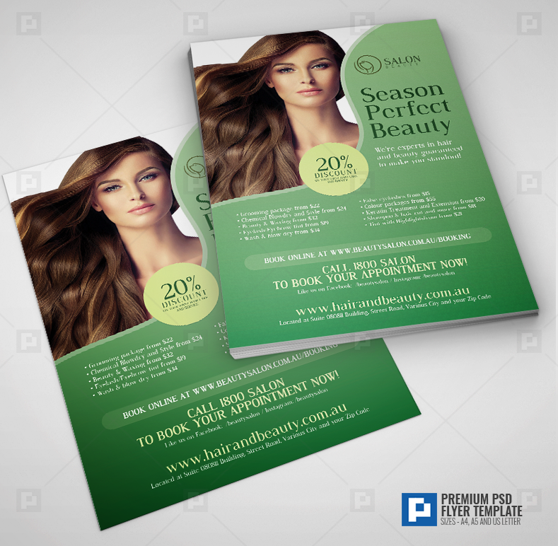 Hair and Make-up Salon Flyer