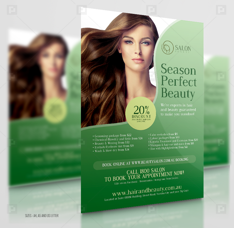 Hair and Make-up Salon Flyer