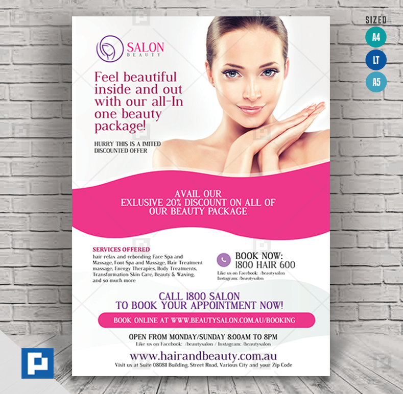 Hair and Make-up Salon Flyer_01