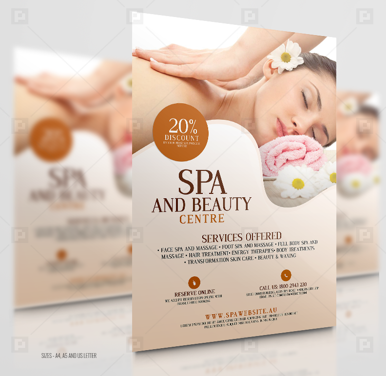 Spa and Skin Care Center Flyer